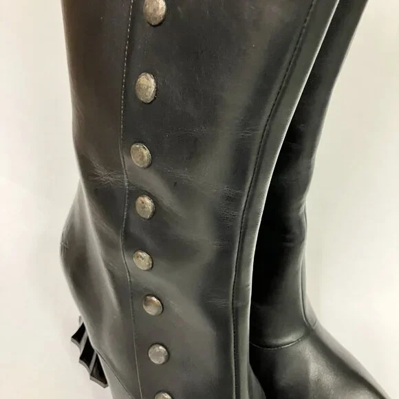 *BRAND NEW!* Fluevog 2017 Deliverance LU Boots, Black, Size 9.5 (best for 8.5)! - Picture 6 of 11